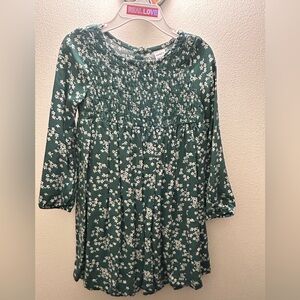 Carter's Green Floral Casual Dress